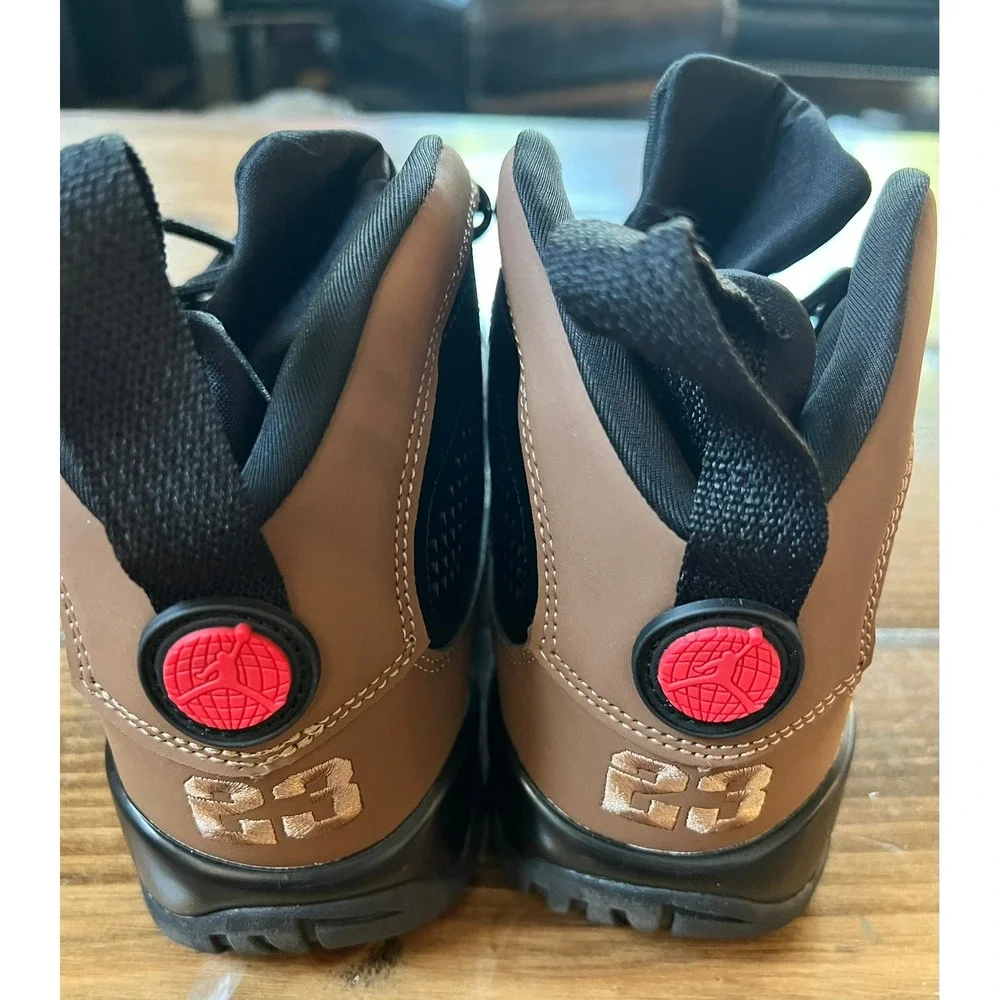 Air Jordan 9 Retro Boot NRG Olive Black Red AR4491-001 Mens 7 High Top Sneaker